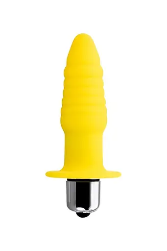 Анальна пробка ToDo Anal Vibro Plug Lancy 11 см (жовтий)