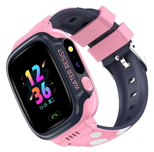 Детские смарт-часы Baby Smart Watch Y92 Wi-Fi GPS розово-синий - фото 2
