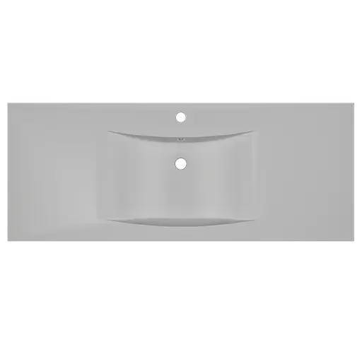 Раковина матовая врезная Amidicon Liza 120 1202x480 из литого камня LIZA_120_MAT, Белый матовый - фото 4