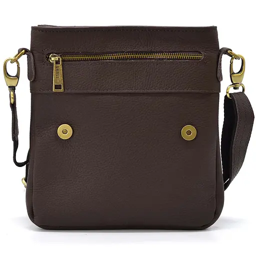 Чоловіча шкіряна сумка через плече TARWA 25х24х5 см sum0025379 - фото 6