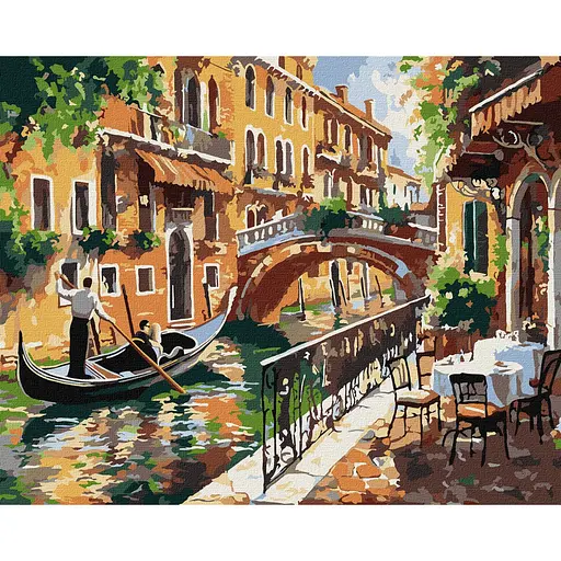 Картина за номерами "Венеційський спокій" Ideyka KHO3661 40х50 см