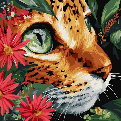 Картина по номерам "Бездонные глаза" ©art_selena_ua KHO6792, 40х40 см