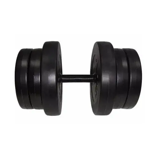 Гантель складальна композитна в пластиковій оболонці Rock pro 20,5 кг NE-PL-G-020 - фото 2