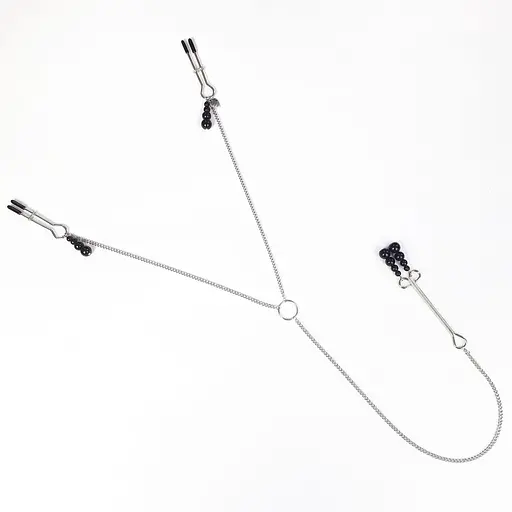 Затискачі для сосків та клітора Art of Sex - Nipple and clit clamps Pearl