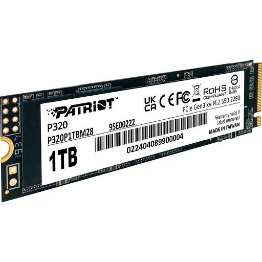 SSD накопичувач Patriot P320 1TB (P320P1TBM28) [130580] - фото 2