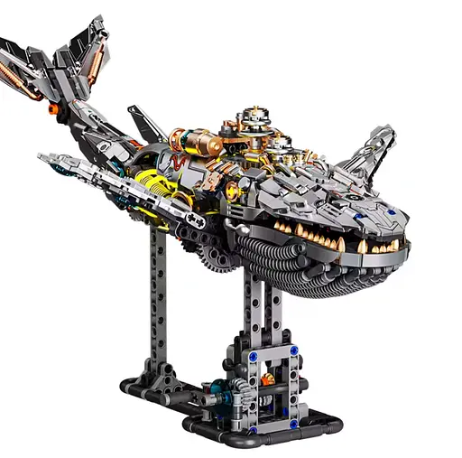 Конструктор кит MJI механічний двосторонній  живий світ риби  1388 деталей - фото 1