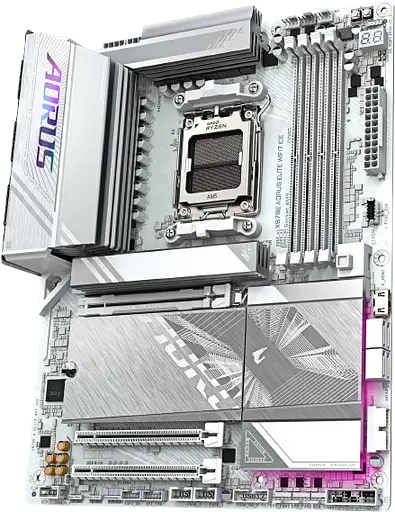 Материнская плата Gigabyte X870E Aorus Elite WiFi7 Ice Socket AM5 - фото 2