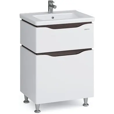 Тумба підлогова Sanwerk Алесса 60 венге з умивальником Space Line (MV0000873) Венге - фото 1