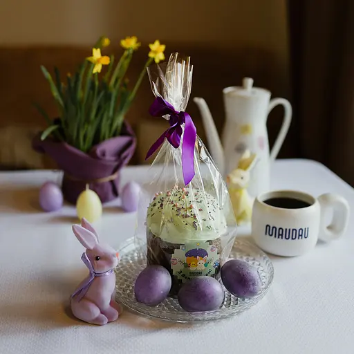 Пасха MAUDAU Пасхальная классическая с изюмом 360 г зеленый - фото 6