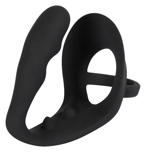 Стимулятор простати Black Velvets RingPlug, 10.5 см чорний - фото 2