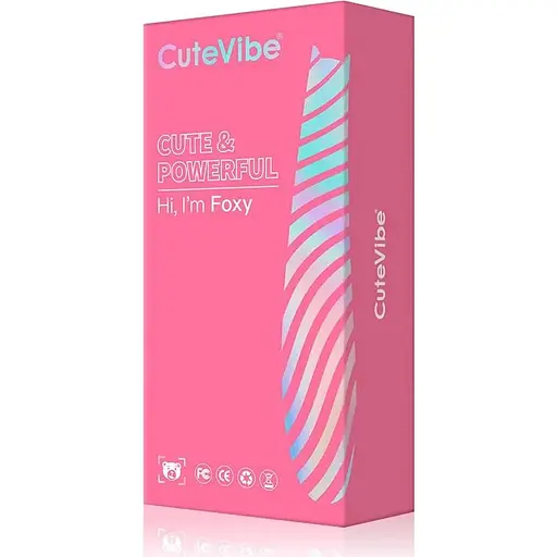 Вакуумний стимулятор з вібрацією CuteVibe Foxy Pink - фото 4