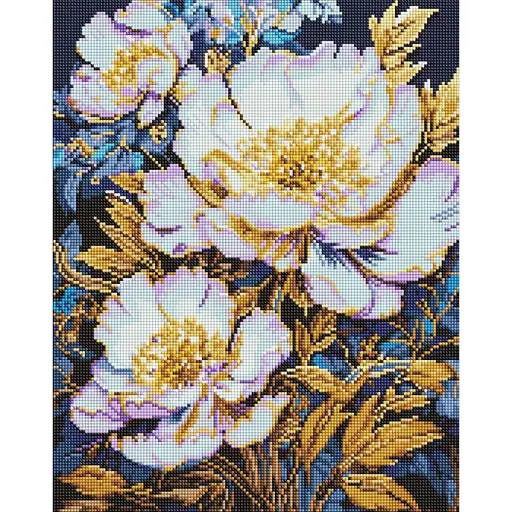 Алмазная мозаика Элегантные цветы AMO8152, 40х50 см