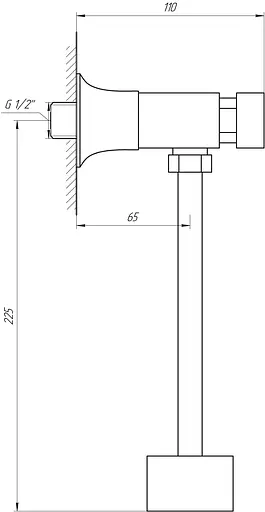 Кран-дозатор для пісуара Tremolada Tremo 316, Хром - фото 4