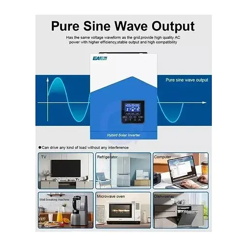 Гібридний сонячний інвертор EASUN POWER ISolar-SMH-II 2.2KW - фото 9