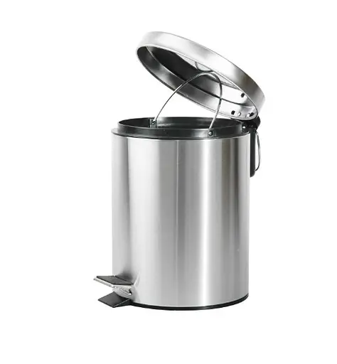 Мусорное ведро круглое Zerix Solo-TC0107 SS Color 7 л нержавейка (ZX5899)  - фото 3