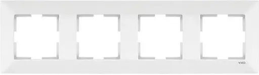 Рамка четверна VIKO Meridian горизонтальна Білий (90979004-WH)