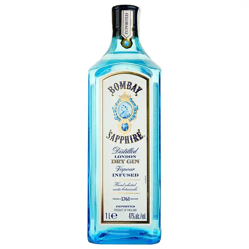 Джин Bombay Sapphire London Dry Gin 47% 1 л х 2 шт. - фото 10