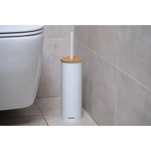 Щітка для унітаза Ardesto Minimalism з підставкою біла (ARHB3503WB) - фото 4