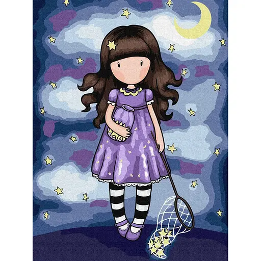 Картина за номерами "Catch A Falling Star Santoro Gorjuss Collection" Ідейка KHO8680, 30х40 см - фото 1