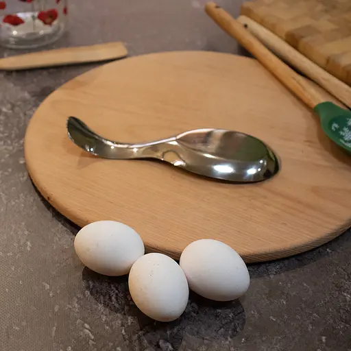 Підставка для ополоника та ложки з нержавіючої сталі 20х7.8 см, Kitchette Сріблястий 85986 - фото 8