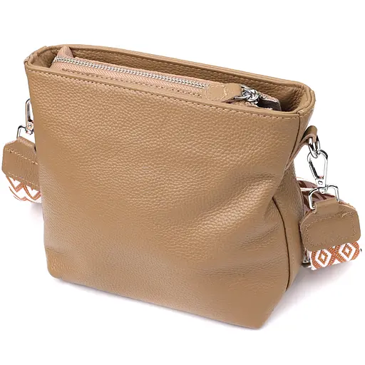 Женская кожаная сумка Vintage на плечо для повседневной носки 22х17.5х7.5 см sum0027580 - фото 2