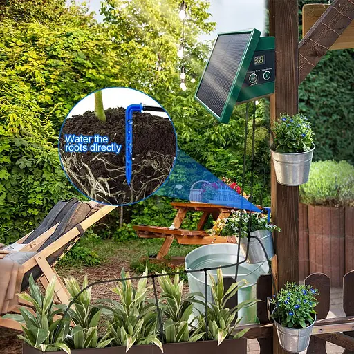 Комплект сонячної іригаційної системи, автоматичні системи іригації саду, насоси для поливання рослин на сонячних батареях - фото 6