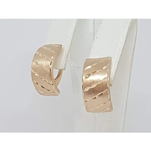 Золоті сережки Родинні коштовності з алмазною гранню. 130706М-1 - фото 3