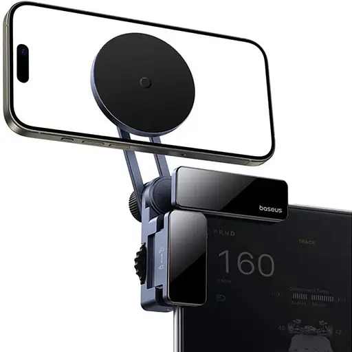 Холдер Baseus MaxView Magnetic Car Mount for In-Vehicle Infotainment Screen Серый - фото 1