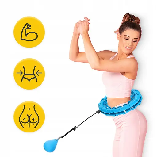 Обруч (хулахуп) массажный 4FIZJO с отягощением 4FJ0649 (P-5907739316837) - фото 7