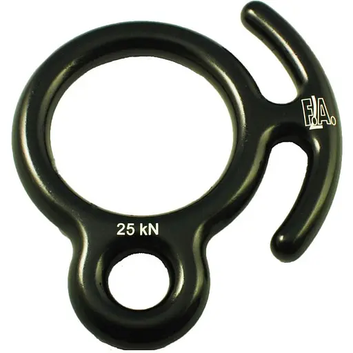 Вісімка First Ascent з фіксатором Чорний (FA-6003BLK)