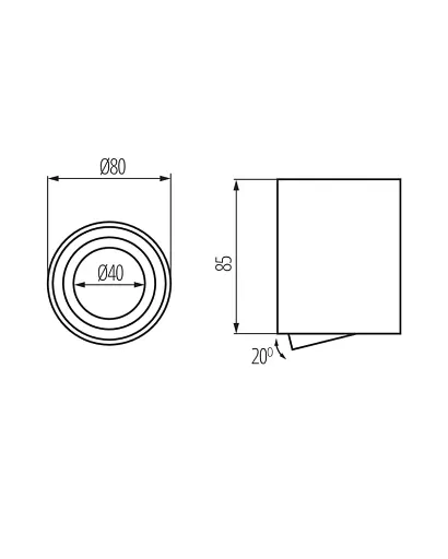 Точечный светильник Kanlux 28785 Bord One GU10 1x10W IP20 черный - фото 3