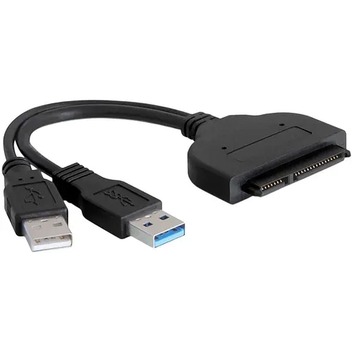 Перехідник USB 3.0 Type-A SATA III 2.5" 7+15 pin OEM