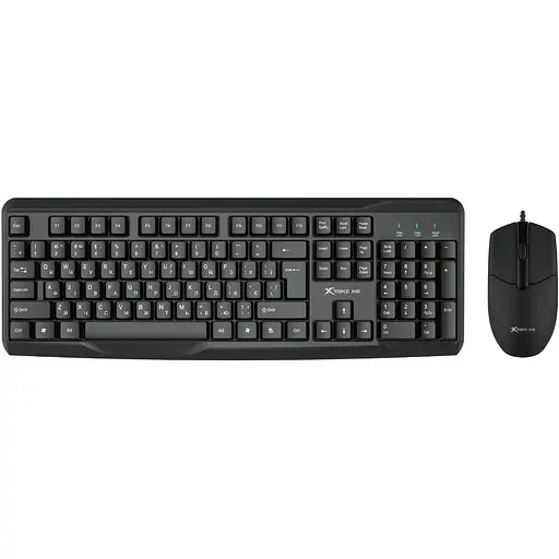 Комплект (Клавиатура та Миша) XTRIKE ME MK-207 UA USB Black - фото 1