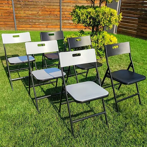 Складной стул Wall Sticker 46х42.5х86 см белый SW-00001610 - фото 10