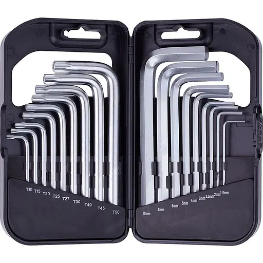 Набір ключів кутових Alloid 18 предметів (HS-1818) - фото 1