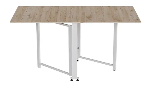 Стіл-книга трансформер Оріон 2 Ferrum-decor 750x1520x730 Білий метал ДСП Дуб Сан-Марино 16 мм (FRD-104591) - фото 4