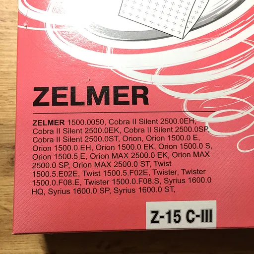 Мішки для пилососу Zelmer Syrius Сиріус, Слон Z-15 C-3 (5 штук в упаковці), аналог ZVCA200B (49.4100) - фото 2