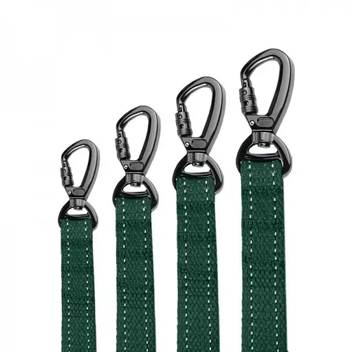 Поводок для собак Barksi Сotton с карабином на замке 300x2.5 см зеленый - фото 5