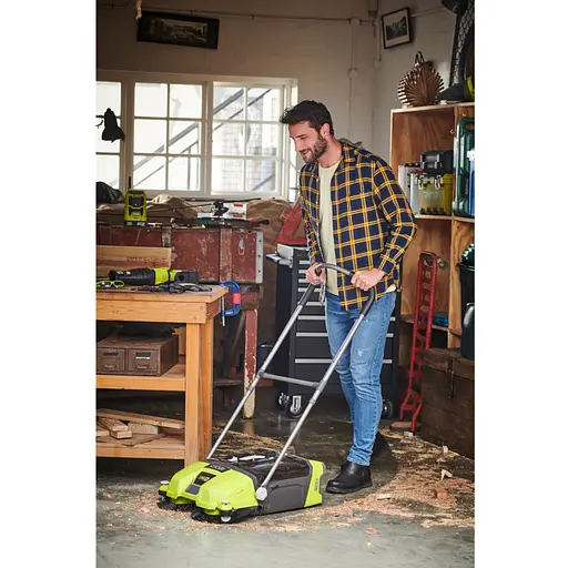 Подметальная машина аккумуляторная Ryobi ONE+ R18SW3-0 (5133004365)  - фото 4