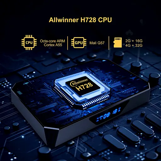 X96Q Pro+ Plus 4/32Gb Allwinner H728 (8 ядер) Android 14 - фото 3