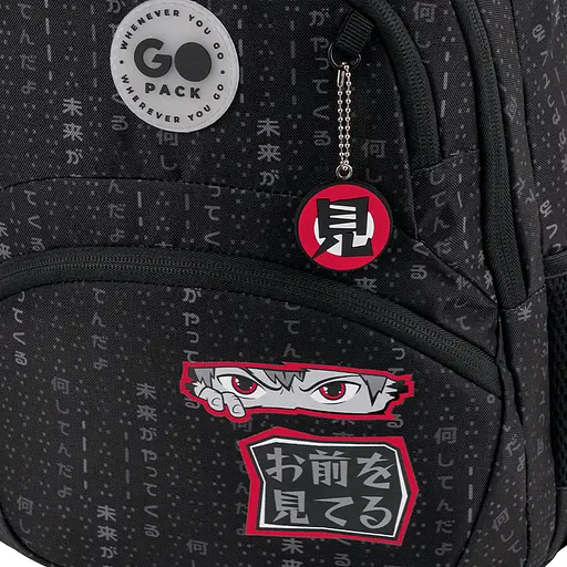 Рюкзак GoPack Education 175M-8 Anime boy Чорно-червоний (GO26-175M-8) - фото 15
