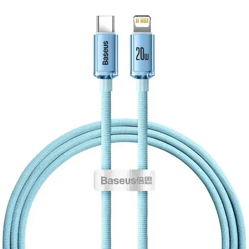 Кабель Baseus Gem Fast-Charging Data Cable USB-C to iP 20W 2m Galaxy Blue - фото 1