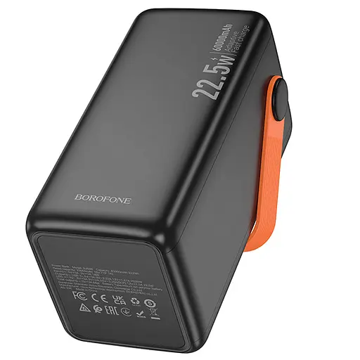Портативний ЗП Power Bank Borofone BJ66B Magnifico 22.5W+PD20W 60000 mAh Black - фото 8