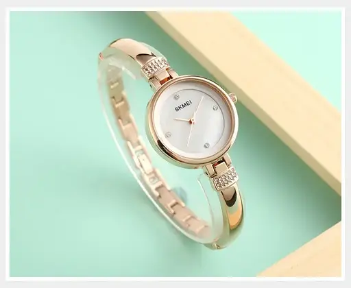 Часы женские наручные Skmei 1409 (Розовое золото) - фото 3