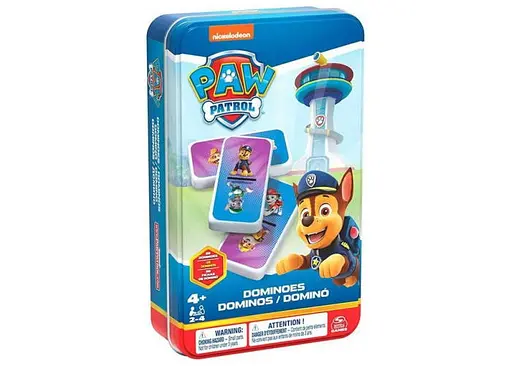 Настольная игра Spin Master Домино Щенячий патруль (в жестяной коробке) (Domino: Paw Patrol) (SM98408/6067468)
