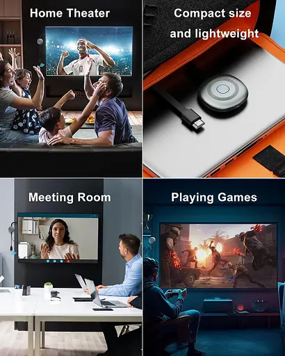 Miracast HDMI Dongle, бездротовий HDMI-адаптер для дублювання екрана 4K, передавач - фото 5