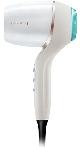 Фен Remington HYDRAluxe PRO, 2200Вт, 3 режима, диффузор, ионизация, холодный обдув, белый