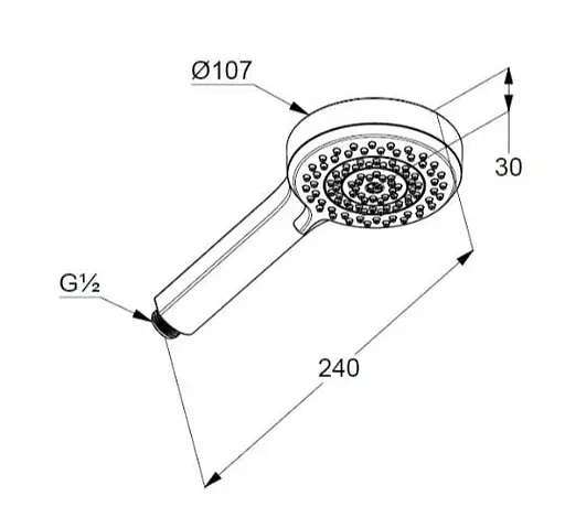 Ручний душ Kludi Dive S3 6883005-00 - фото 2
