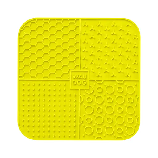 Коврик для слизывания Waudog Silicone 190х190х10 мм желтый - фото 3