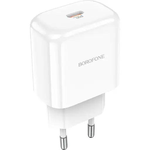 Зарядний пристрій Borofone BN3 Type-C PD 20W білий - фото 1